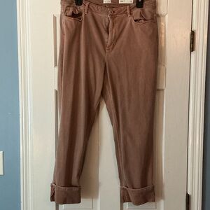J. Jill Rust  High-Rise Cropped Denim Rust Colored Jeans